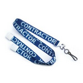 5/8" Dye Sublimated Breakaway Lanyard w/ Swivel Hook (Contractor)